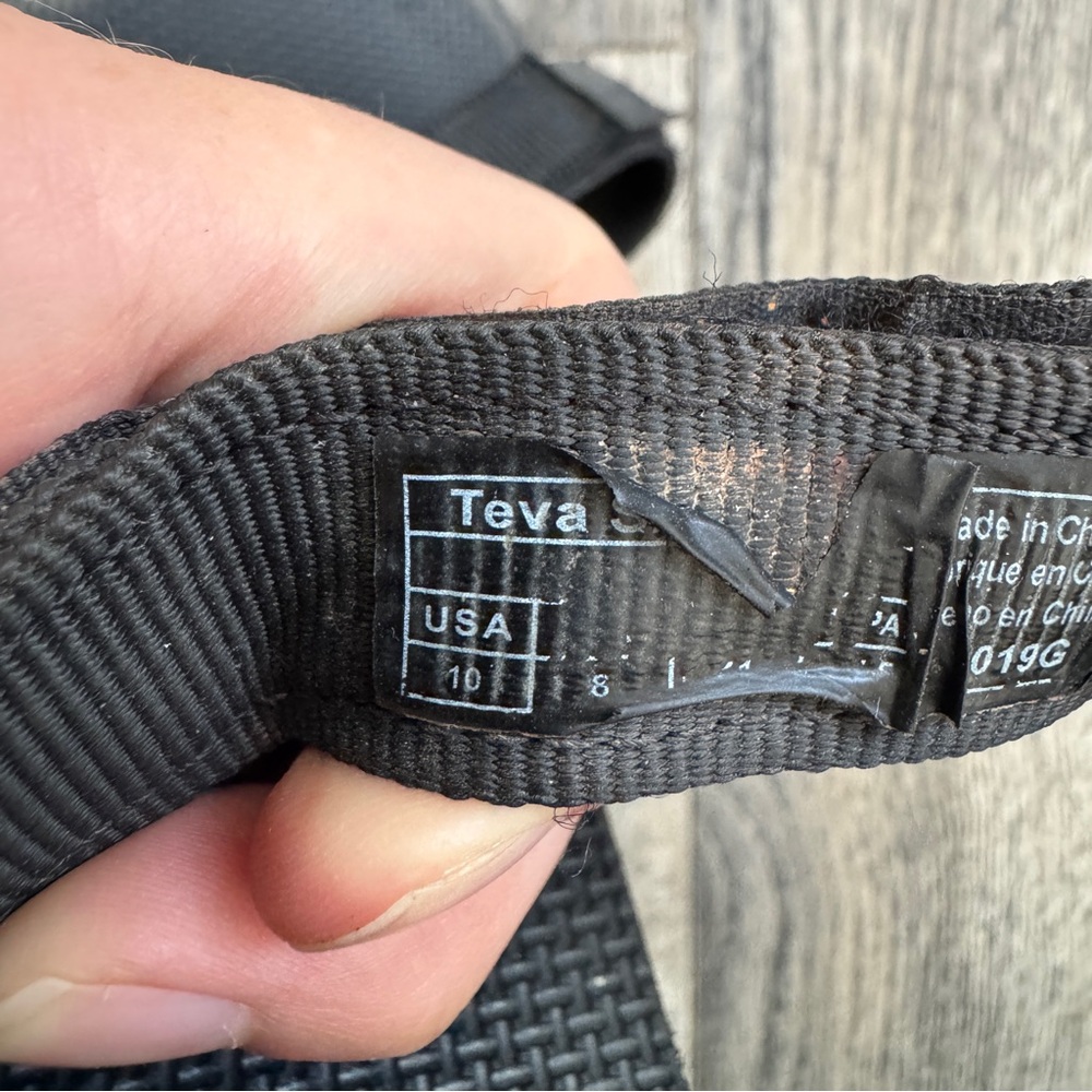 Teva Black Adventure Sandals - Picture 7 of 7
